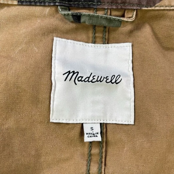 Madewell Camouflage Utility Jacket Women Small Lightweight Casual Outerwear Coat - Picture 6 of 16